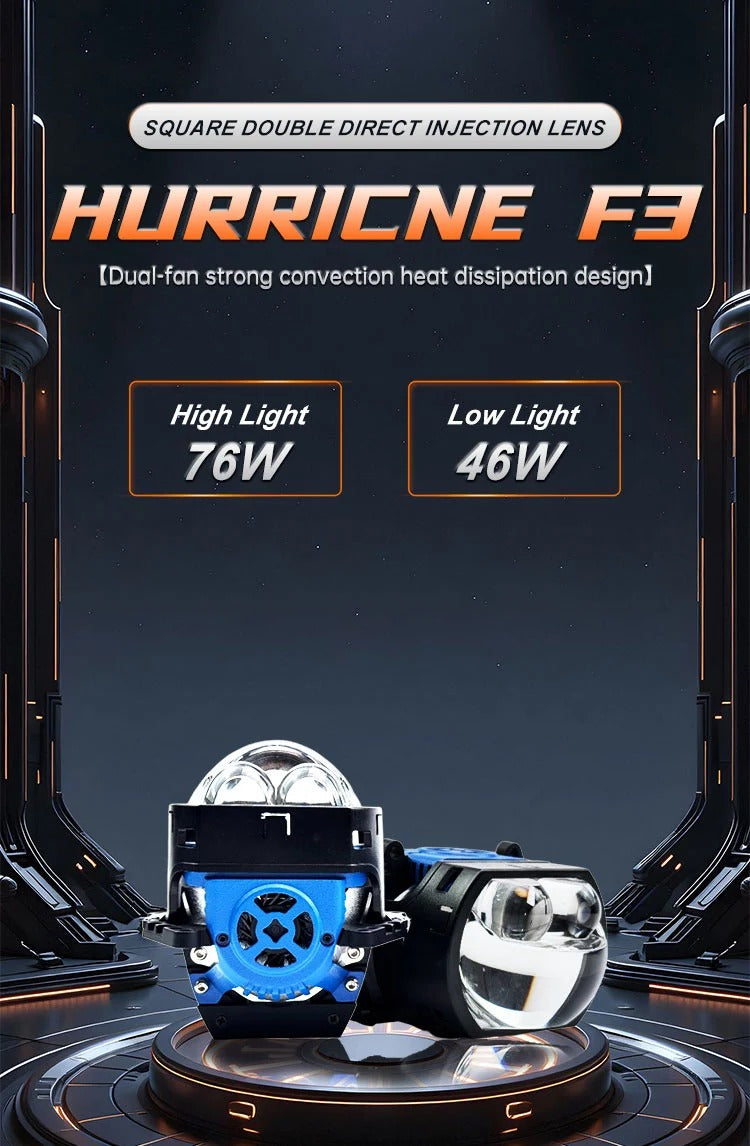 UltraBeam Bi-LED Projector Headlights – Pack of 2