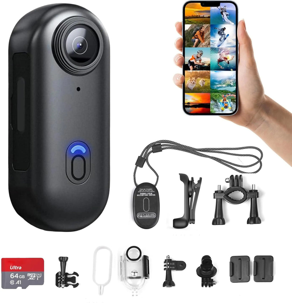 Mini 4K Ultra HD Action Camera | Portable Sports & Adventure Camera