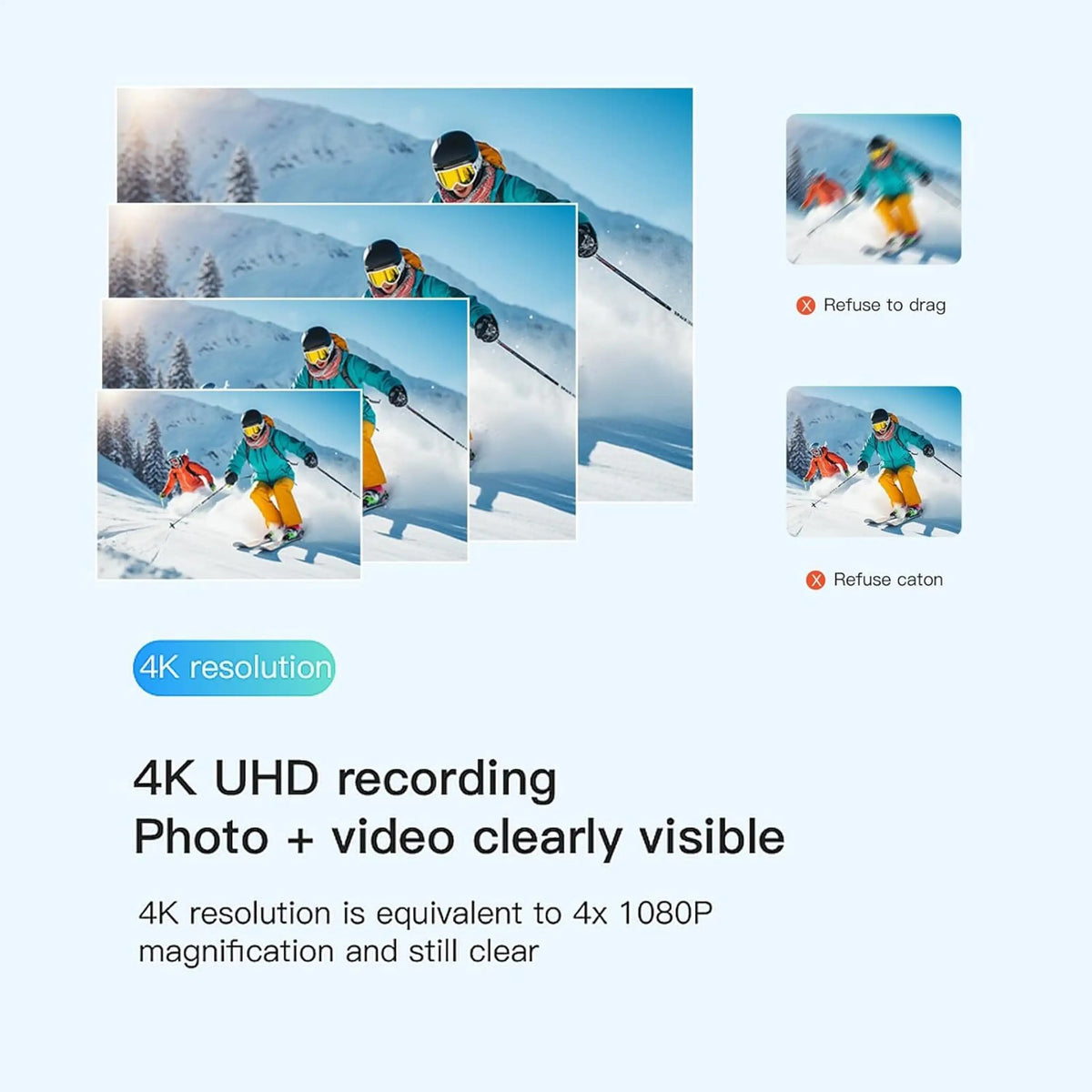Mini 4K Ultra HD Action Camera | Portable Sports & Adventure Camera